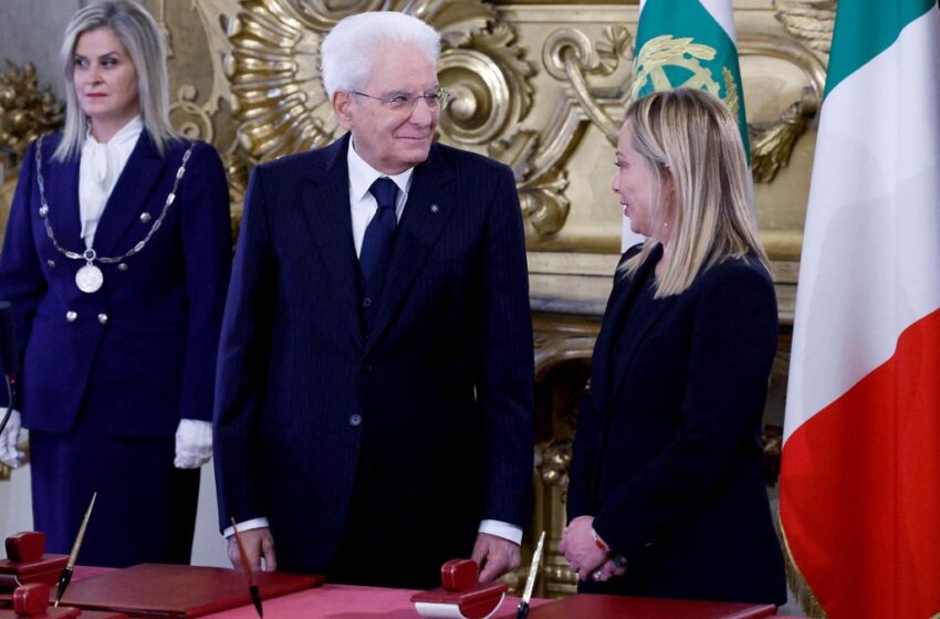  Giorgia Meloni juró como premier de Italia, la primera mujer en la historia del país